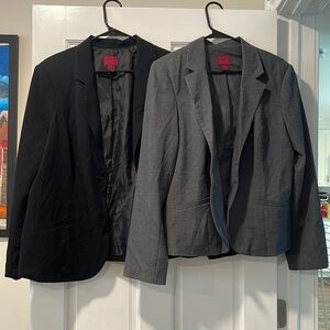 Black and grey blazer